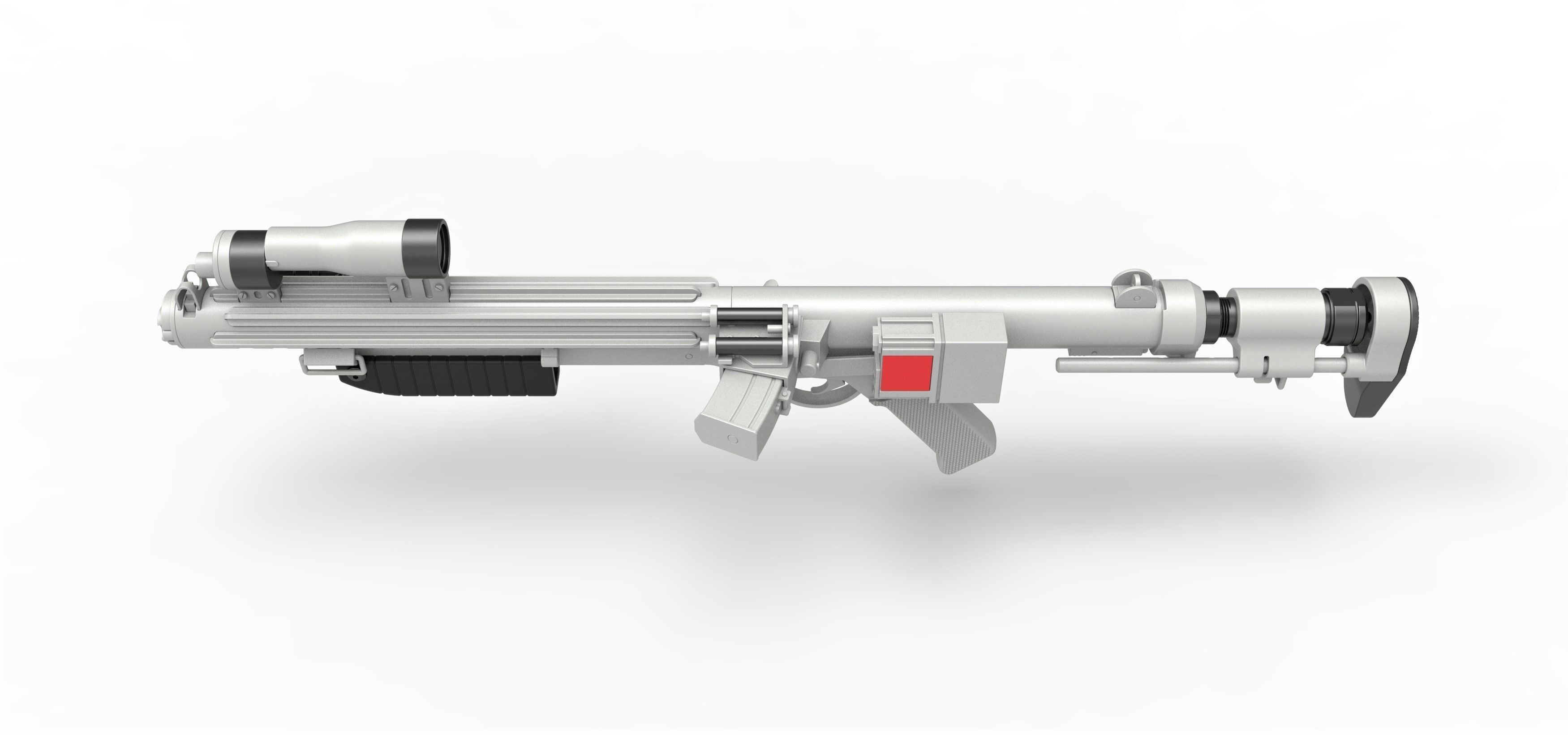 Range trooper Blaster rifle E-10R from Solo A Star Wars Story 3D model_7