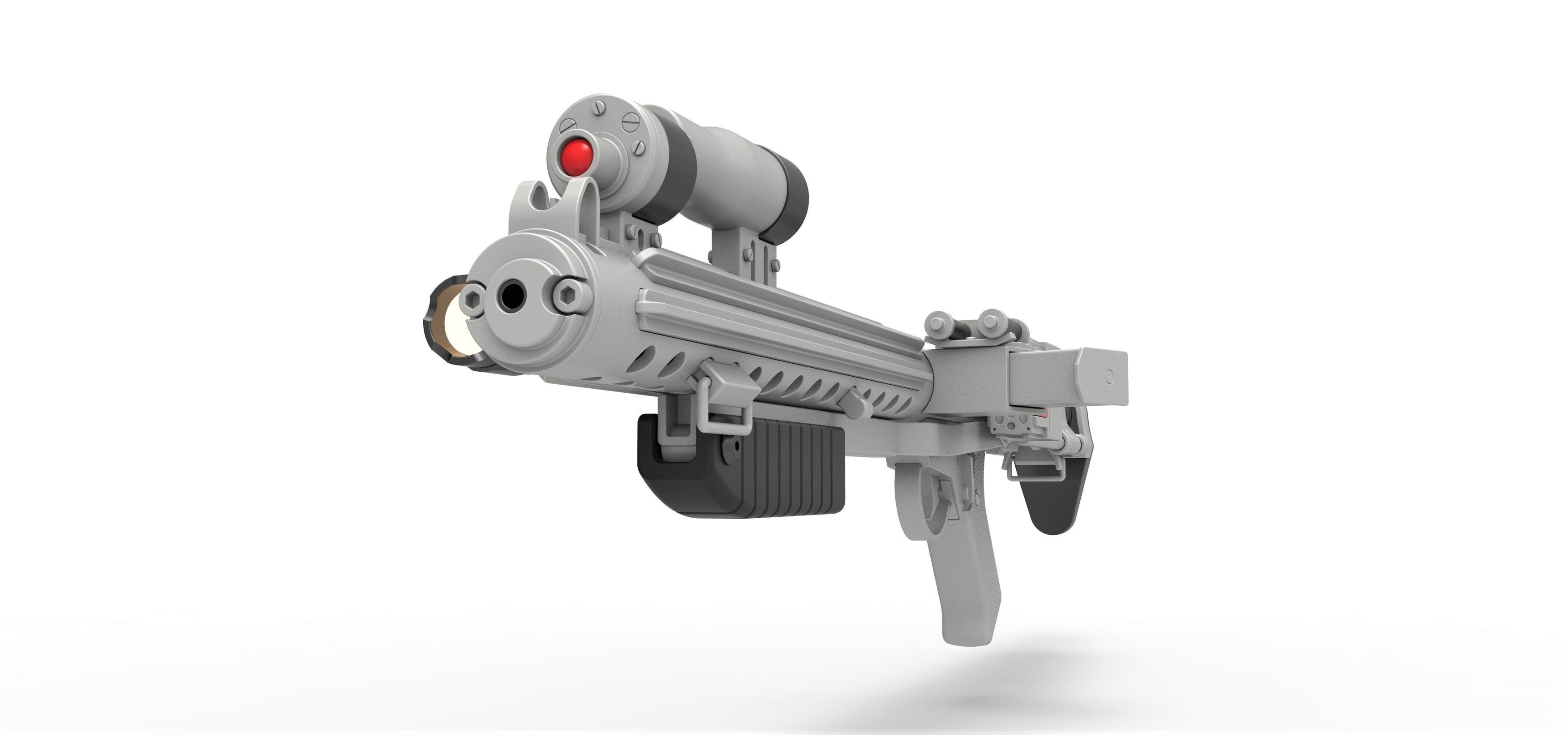 Range trooper Blaster rifle E-10R from Solo A Star Wars Story 3D model_4