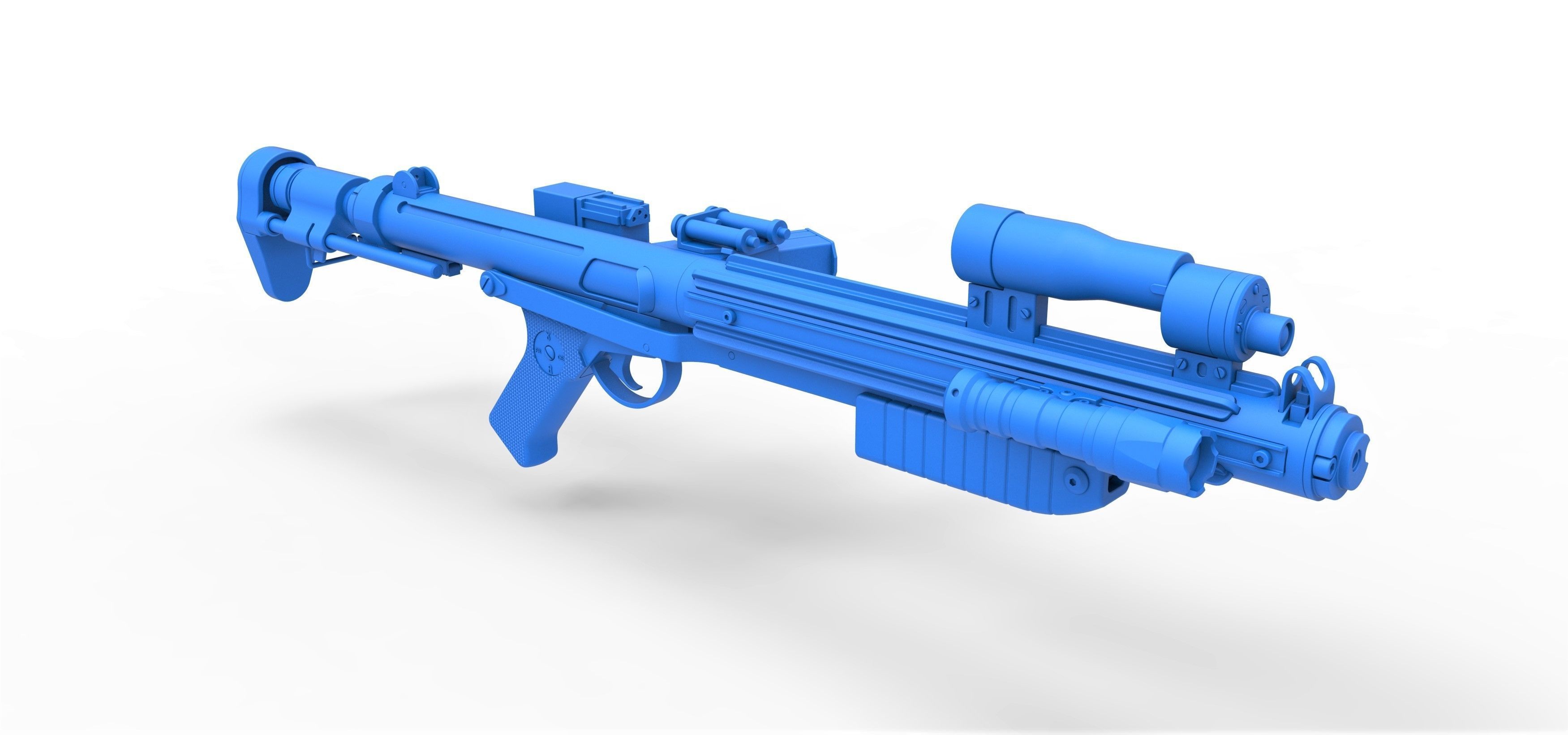 Range trooper Blaster rifle E-10R from Solo A Star Wars Story 3D model_24