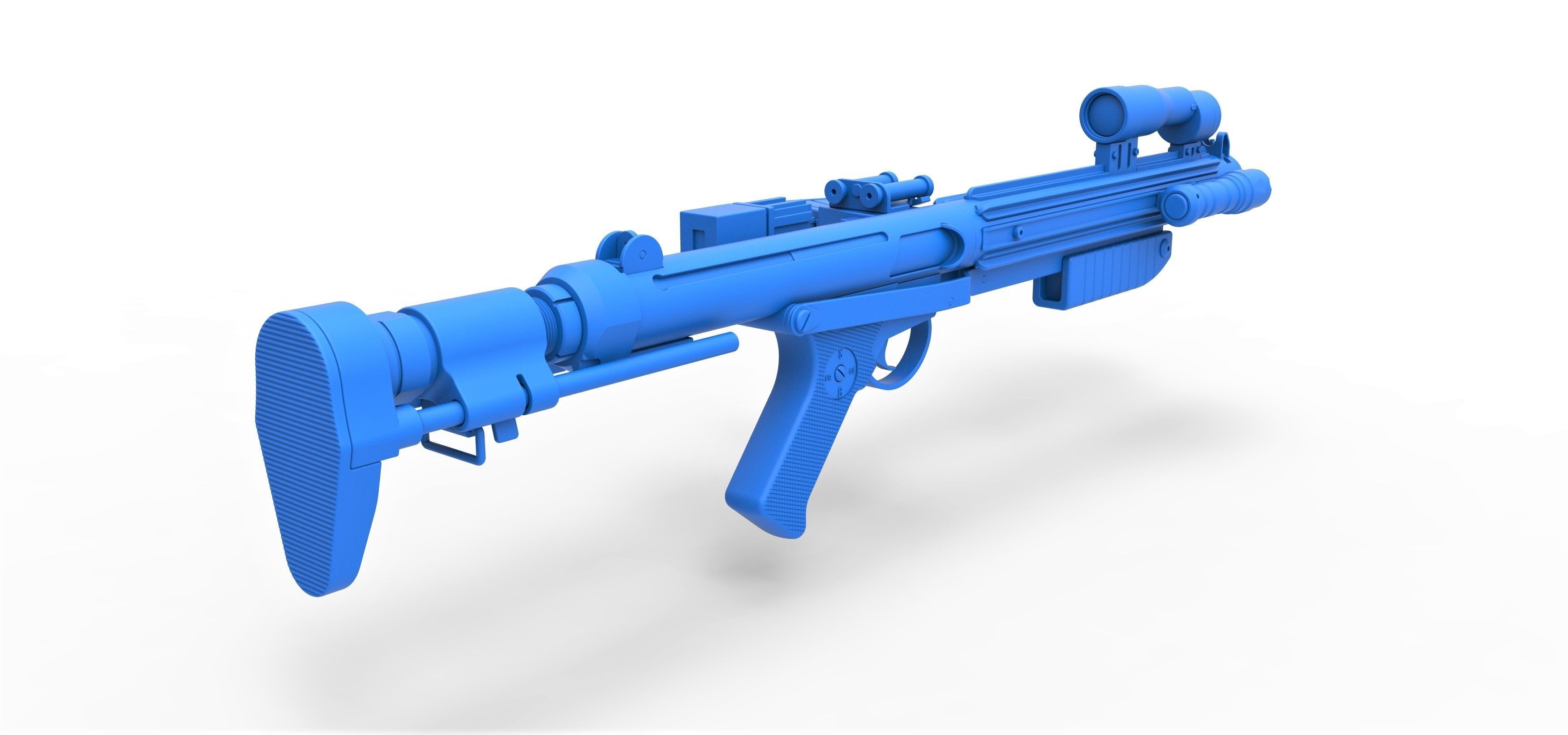 Range trooper Blaster rifle E-10R from Solo A Star Wars Story 3D model_22