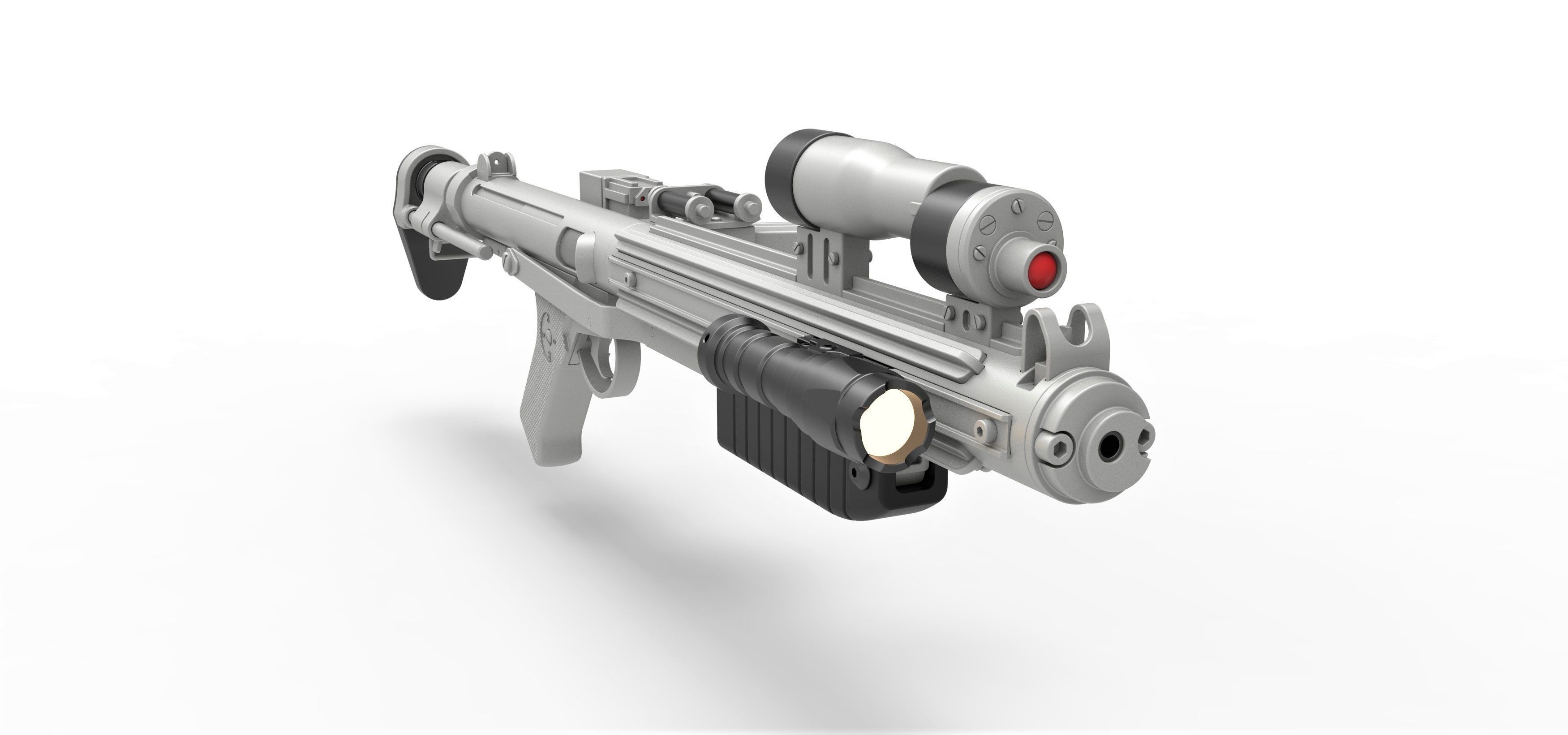 Range trooper Blaster rifle E-10R from Solo A Star Wars Story 3D model_16