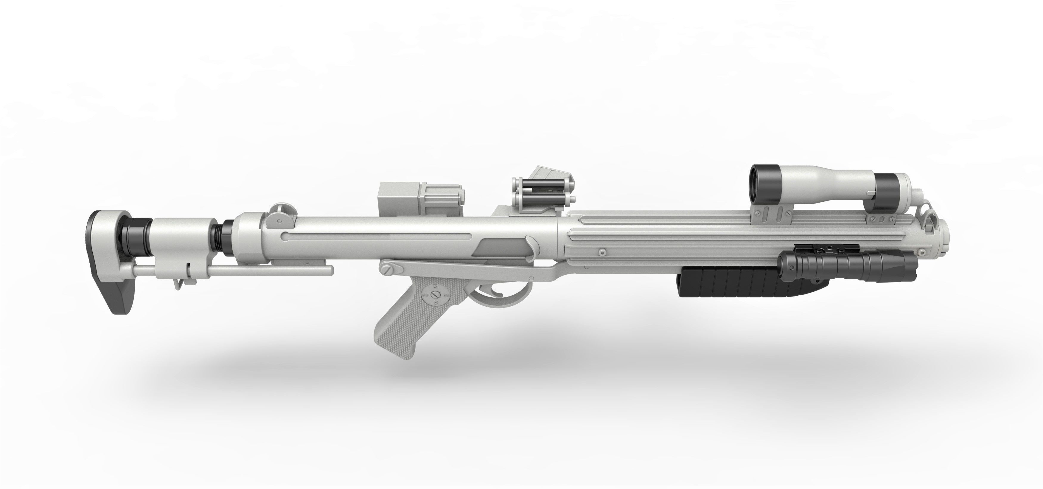 Range trooper Blaster rifle E-10R from Solo A Star Wars Story 3D model_14