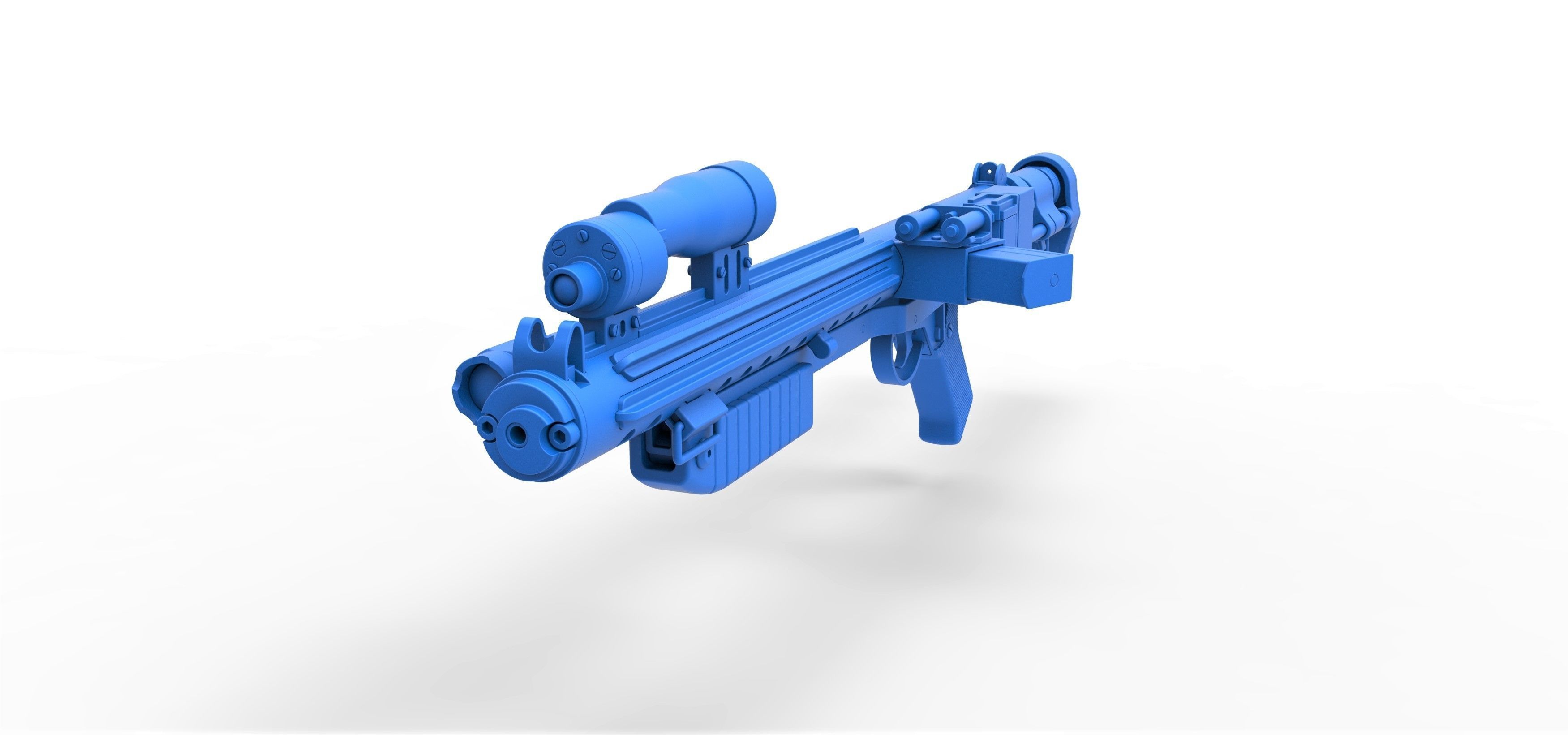 Range trooper Blaster rifle E-10R from Solo A Star Wars Story 3D model_18