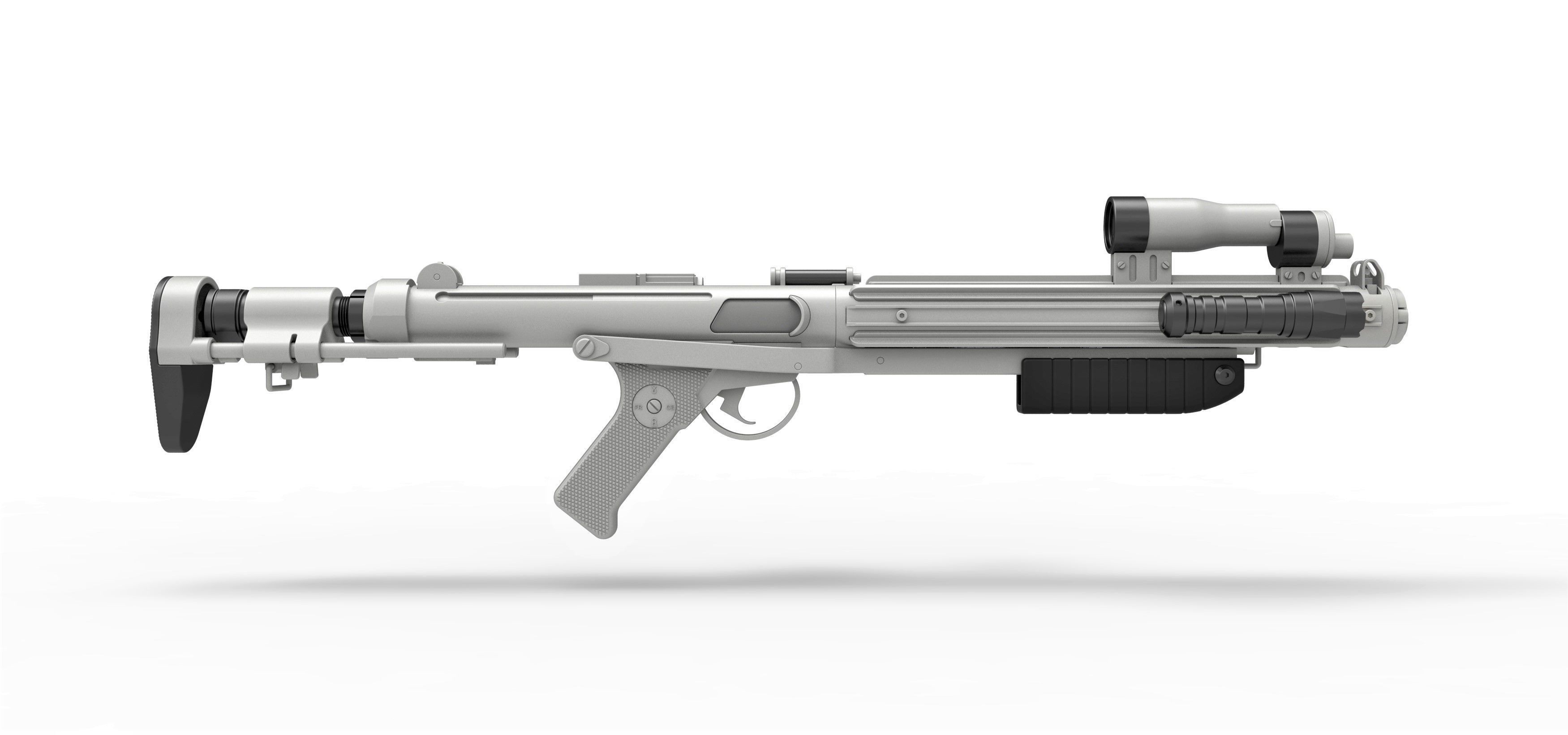 Range trooper Blaster rifle E-10R from Solo A Star Wars Story 3D model_13