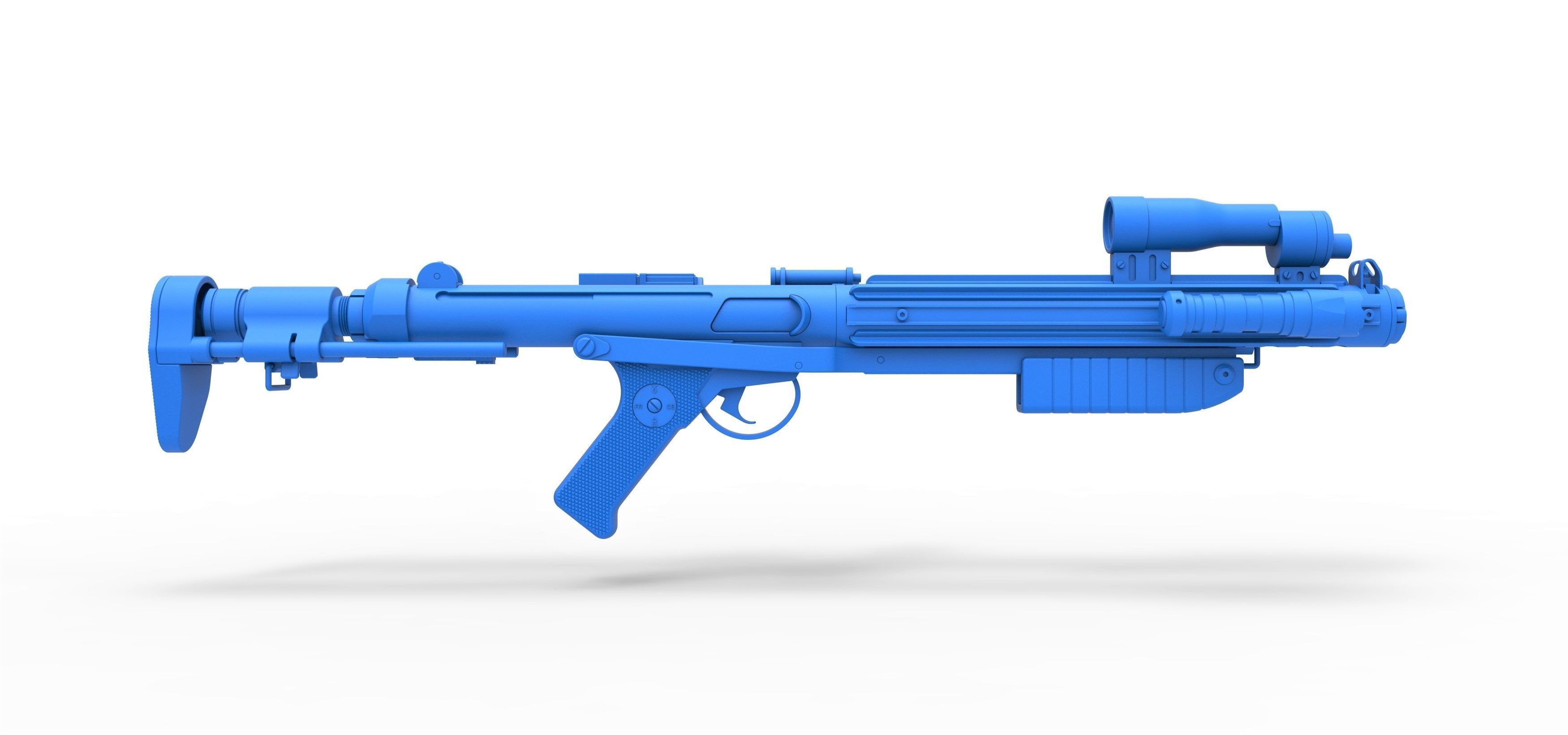 Range trooper Blaster rifle E-10R from Solo A Star Wars Story 3D model_23