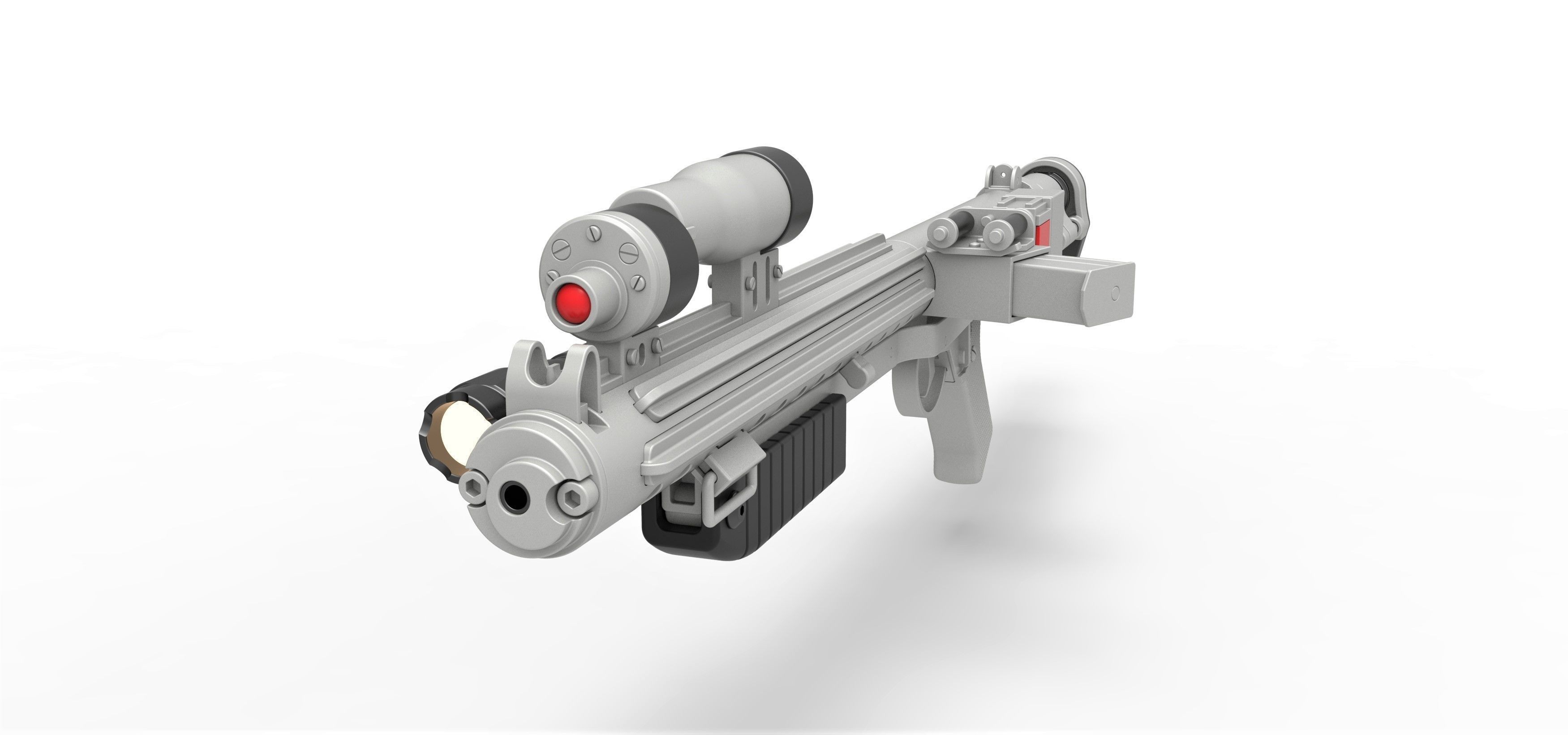 Range trooper Blaster rifle E-10R from Solo A Star Wars Story 3D model_3