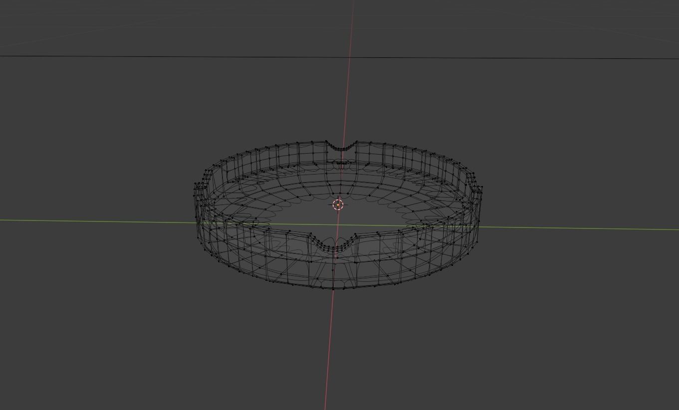 Glass Ashtray 3D model_1