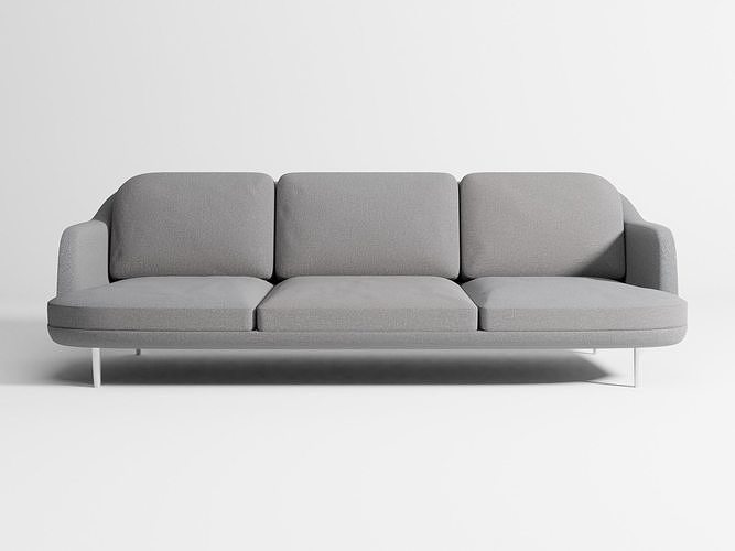 Lune sofa 3-seater 3D model