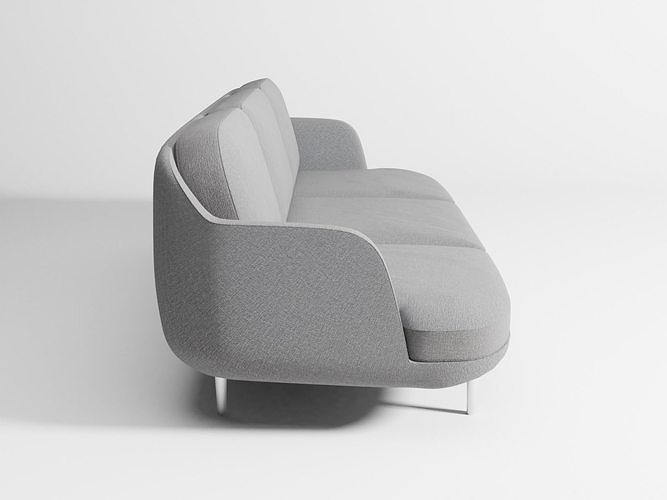 Lune sofa 3-seater 3D model 7