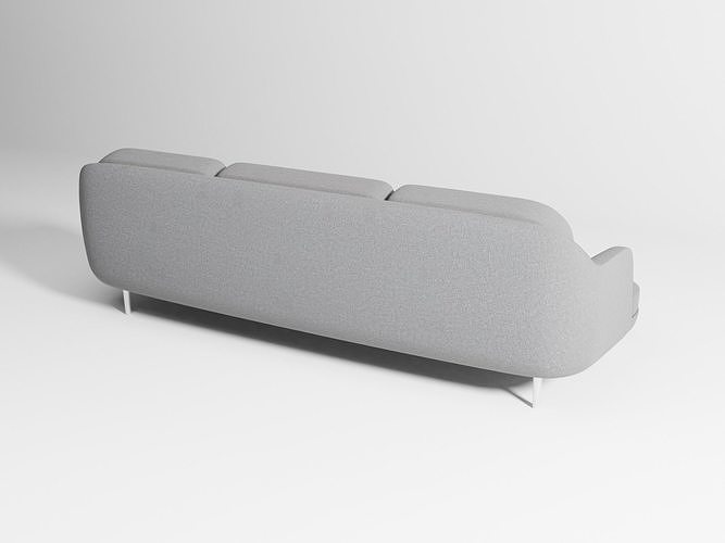 Lune sofa 3-seater 3D model 6