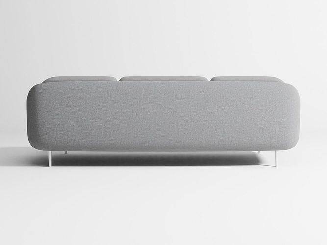 Lune sofa 3-seater 3D model 5