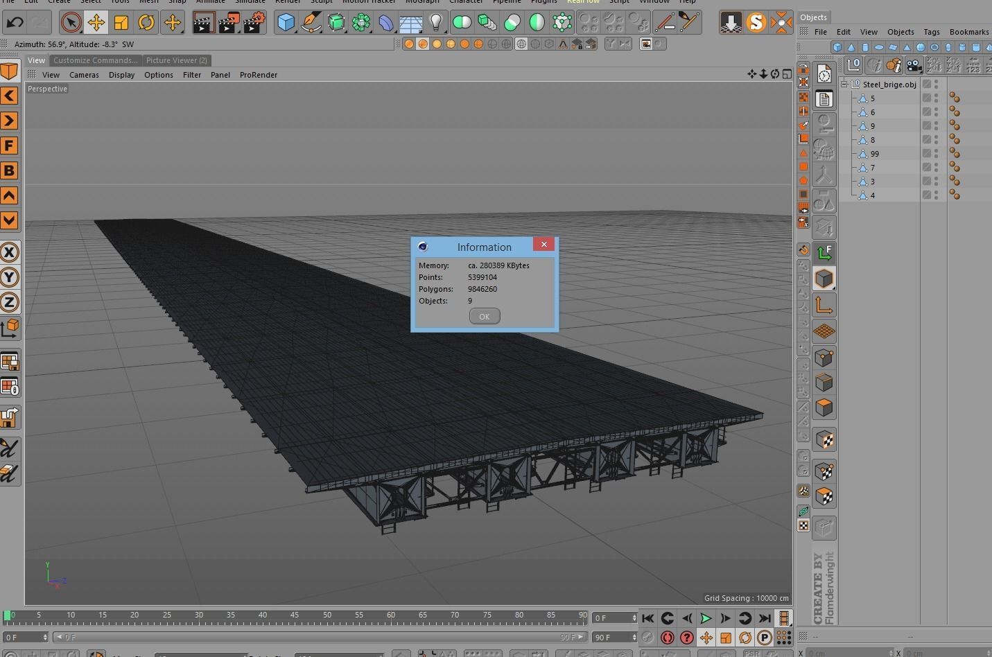 Steel brige 3D model_11