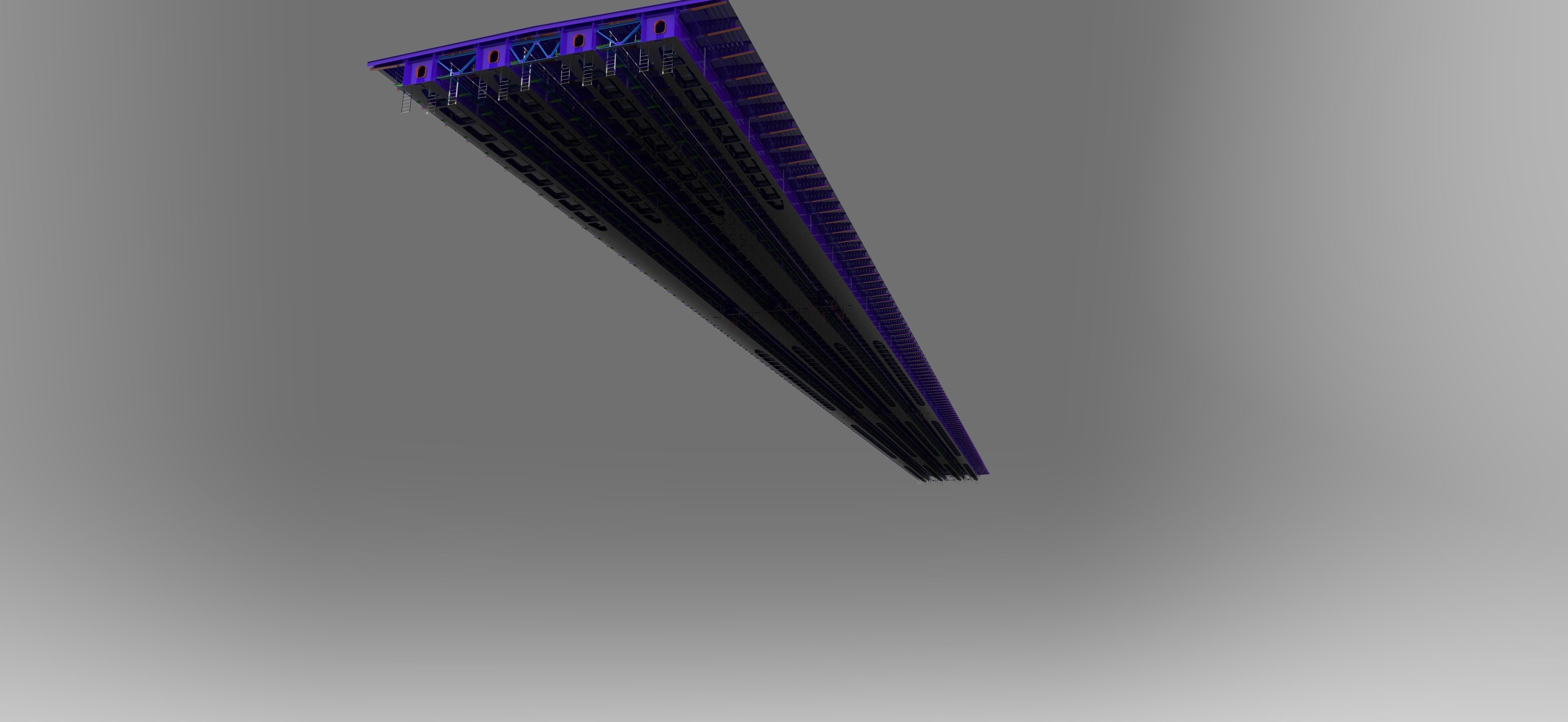 Steel brige 3D model_2