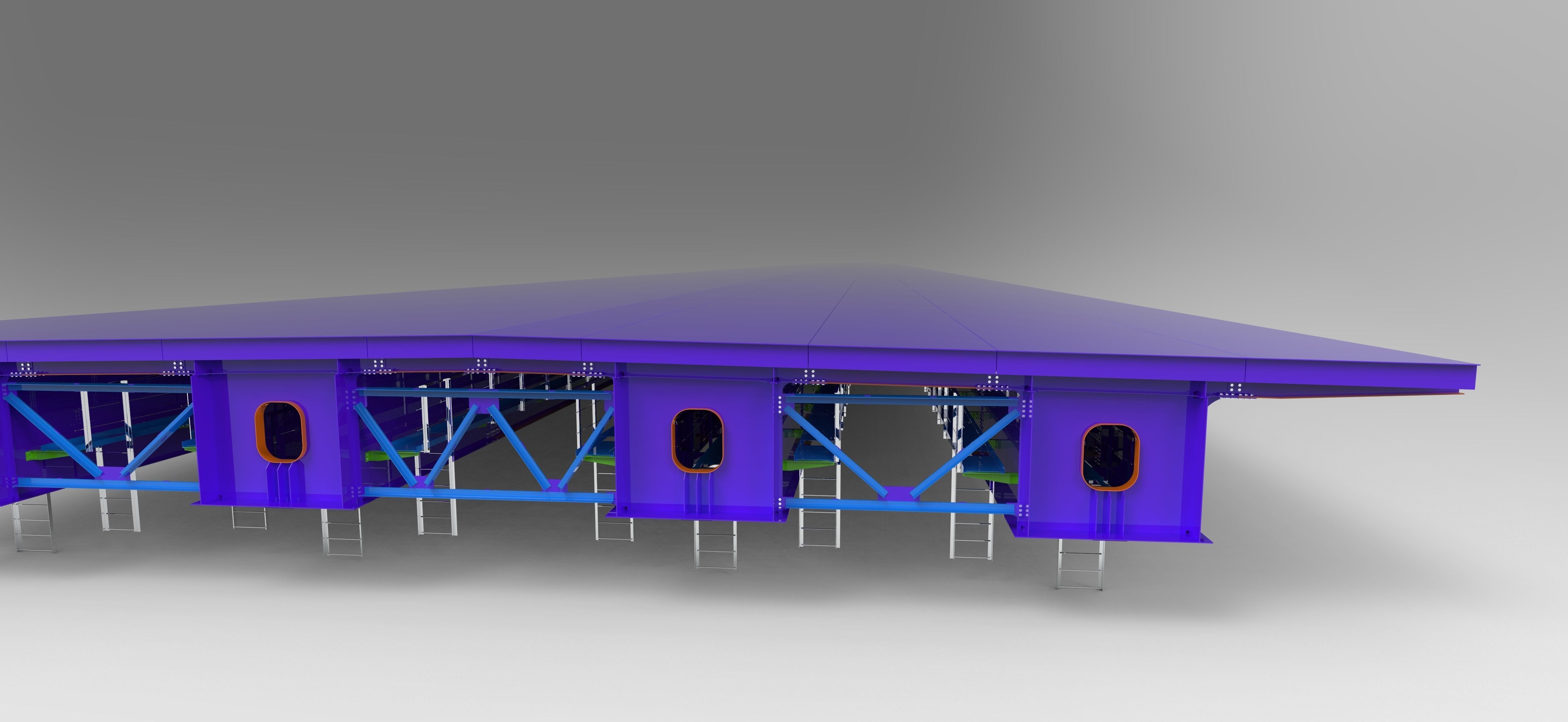 Steel brige 3D model_9