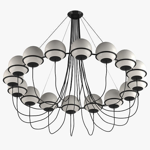 Chandelier 01 3D model