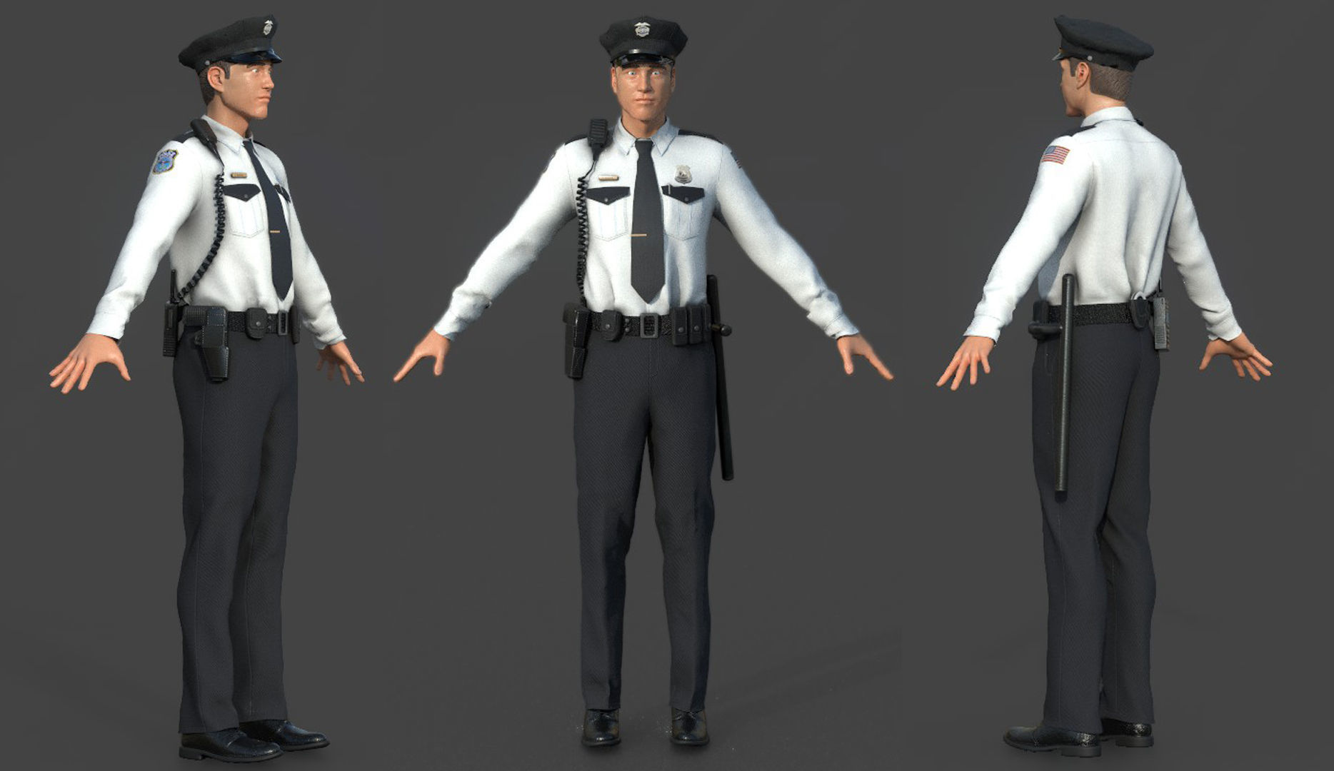 POLICE OFFICER white