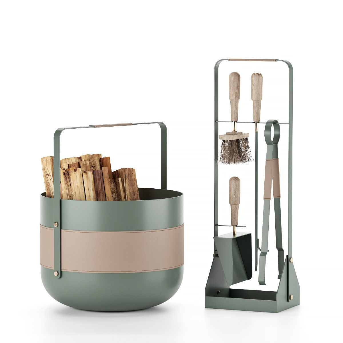 fire tools set 3D model_1