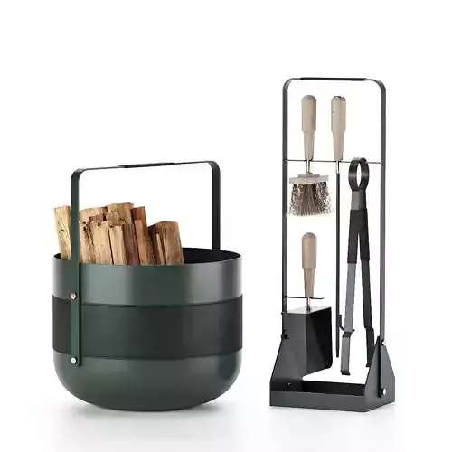fire tools set 3D model
