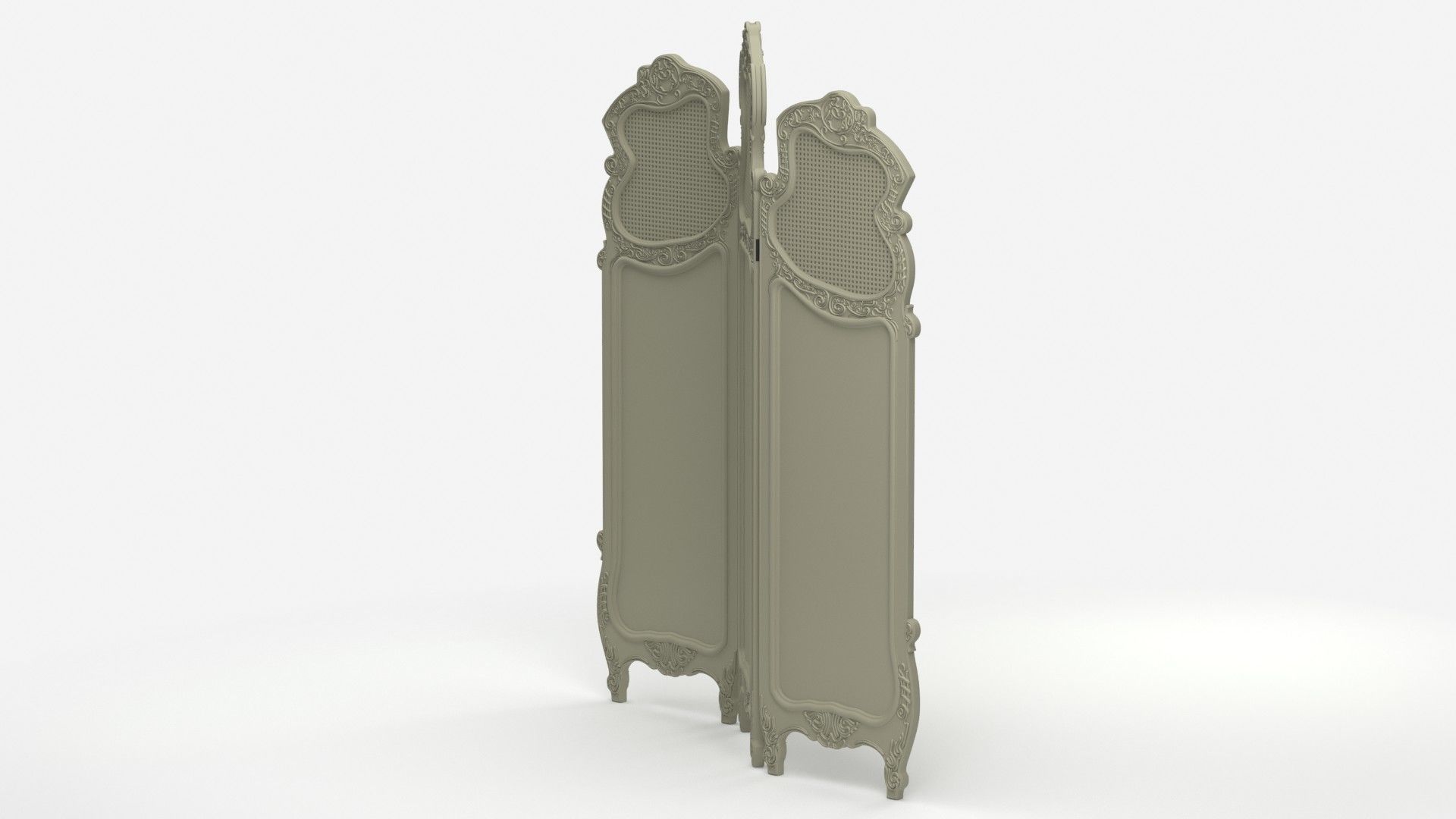 Classic Dressing Screen 3D model_14