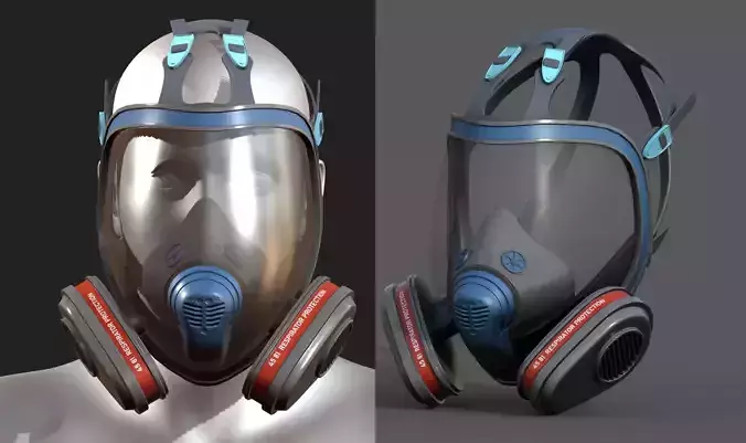 Gas mask protection futuristic technology fantasy 