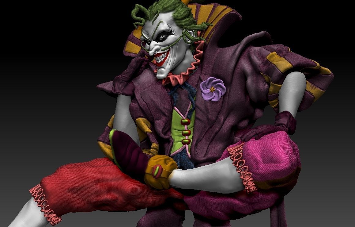 Joker batman ninja 3D print model_1