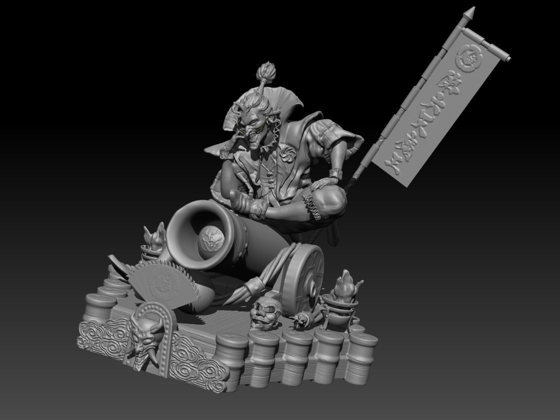 Joker batman ninja 3D print model_2