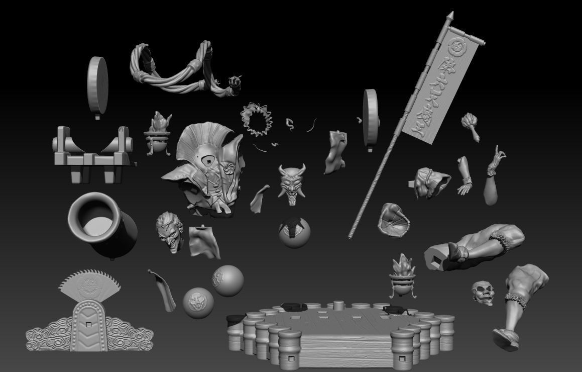 Joker batman ninja 3D print model_8