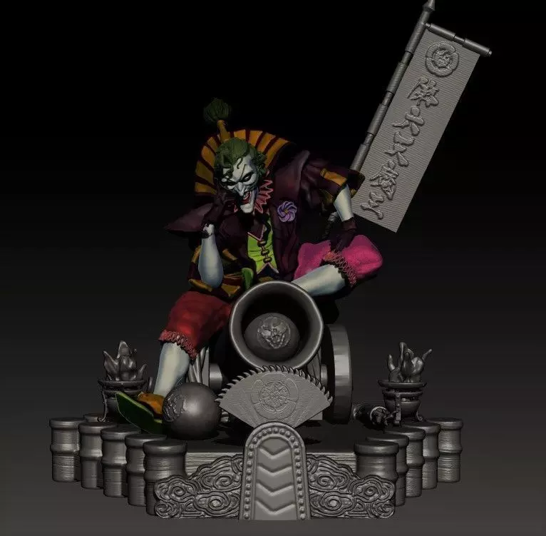 Joker batman ninja 3D print model_0