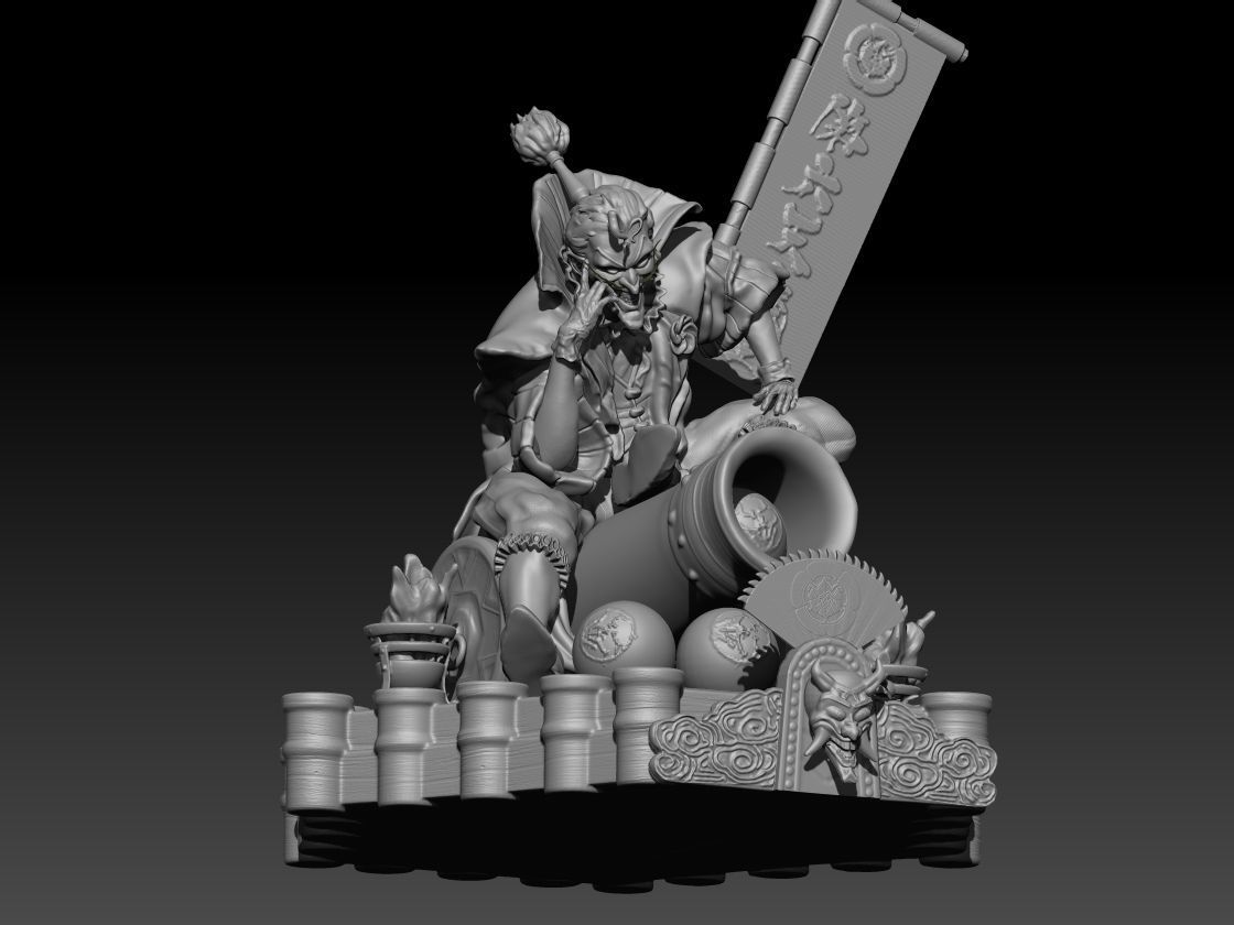 Joker batman ninja 3D print model_7