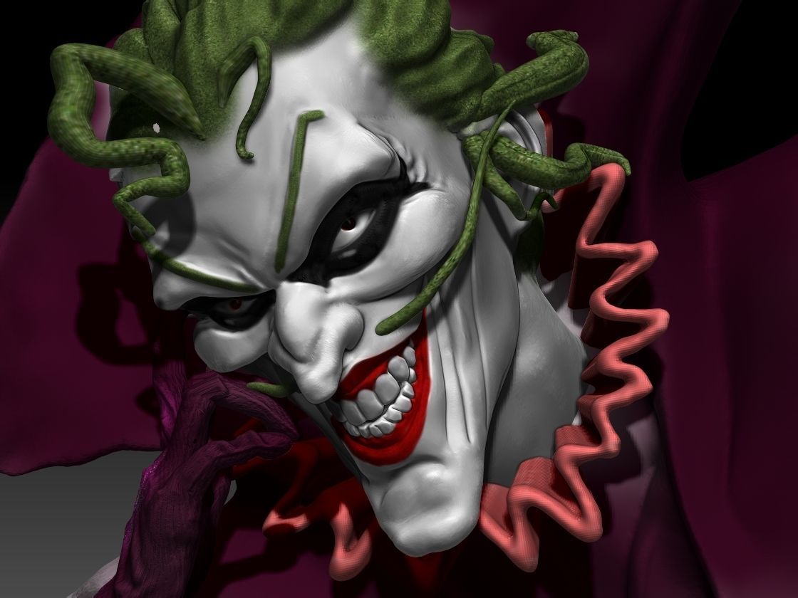 Joker batman ninja 3D print model_5