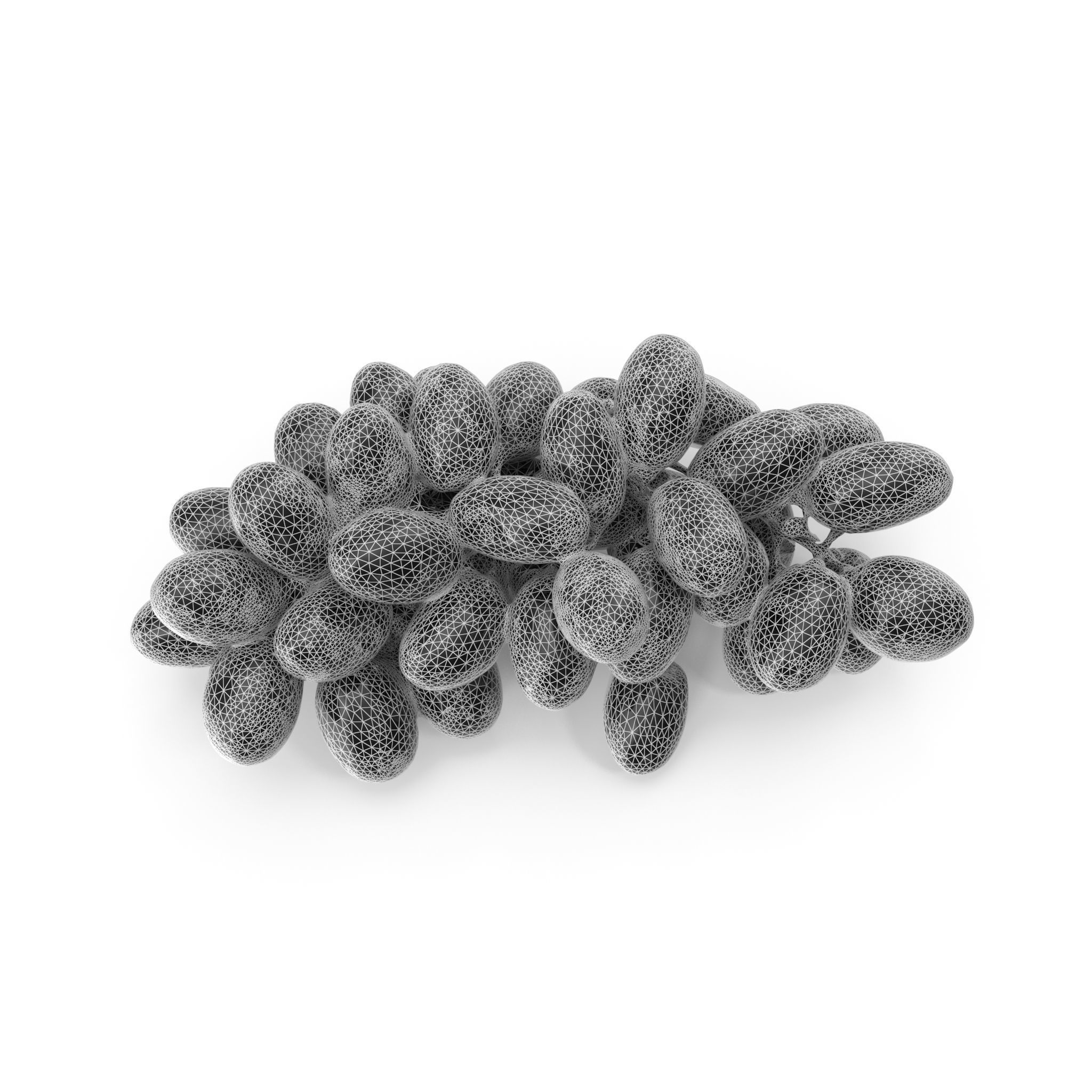 Red Grapes - 4K textures 3D model_12