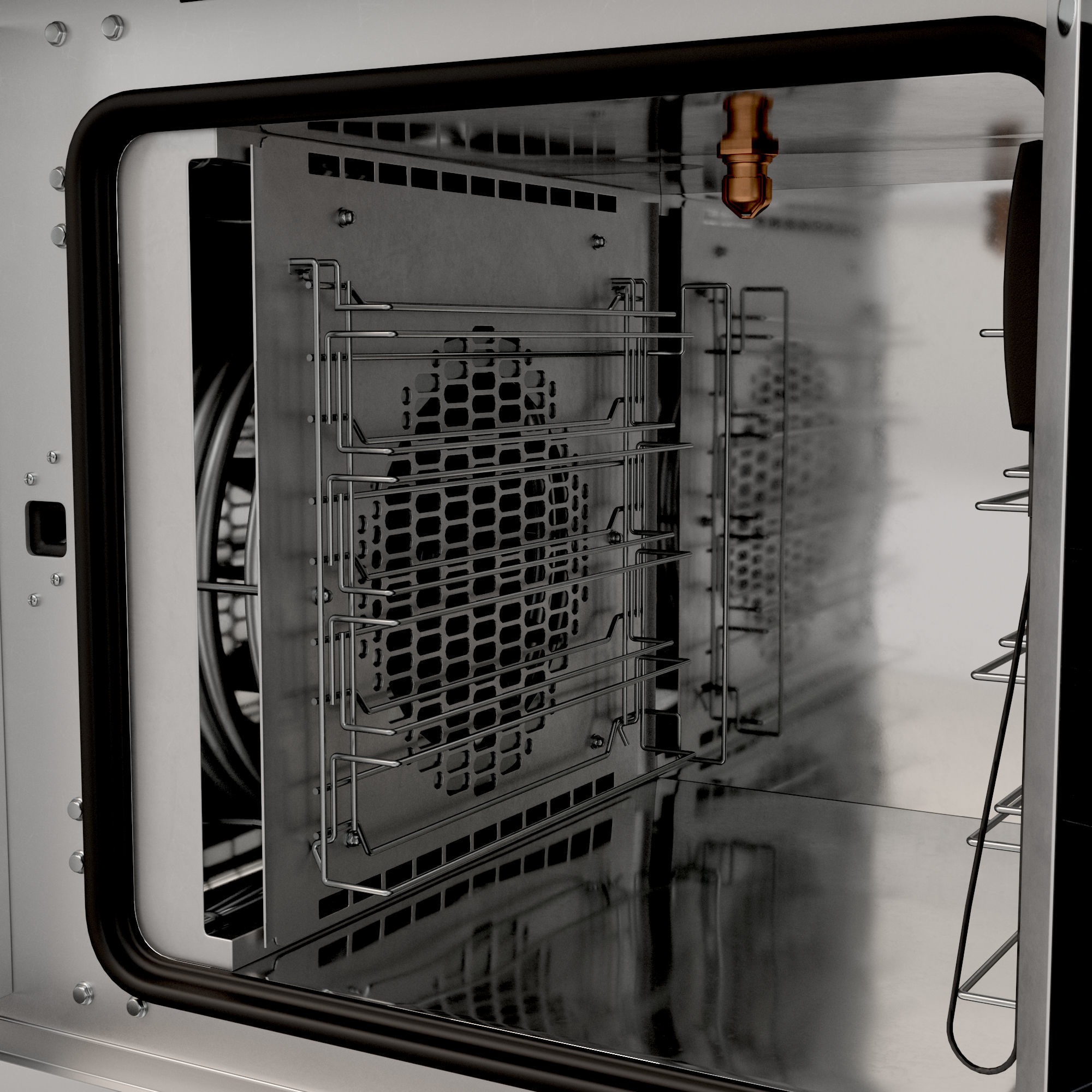 MIWE cube Steam convection oven 3D model_10