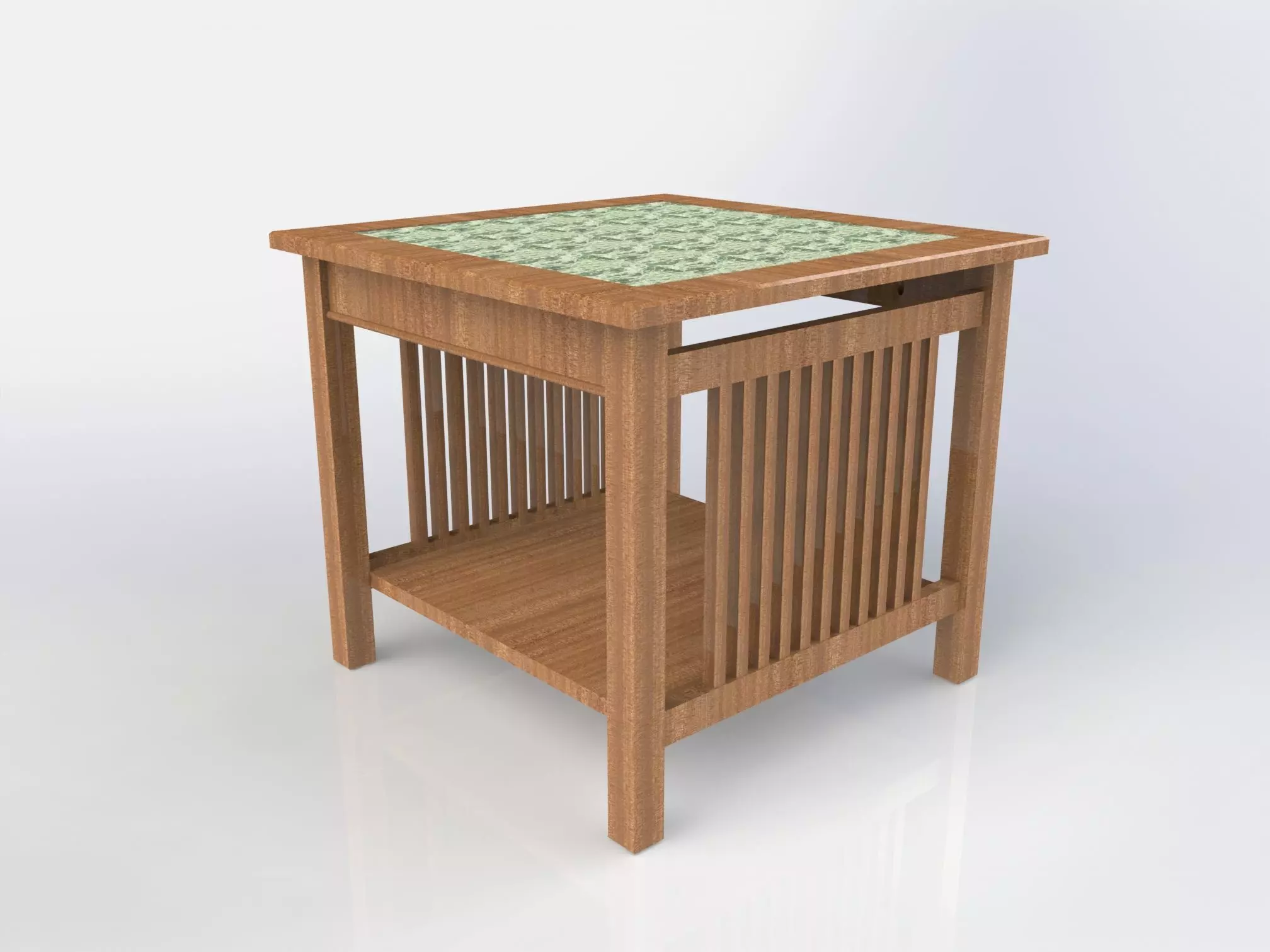Mission Style End Table 3D model
