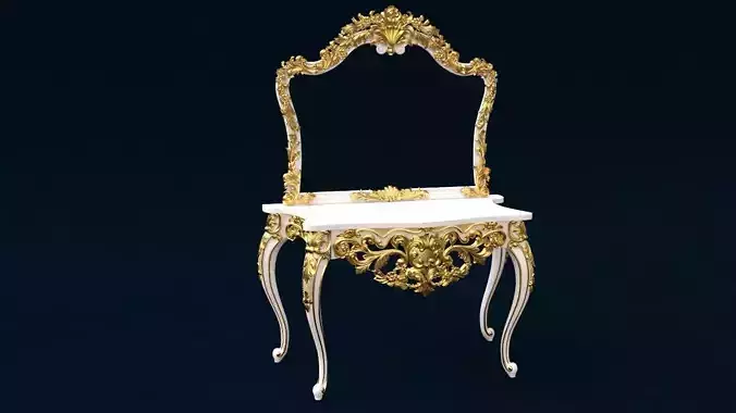  TOILET TABLE WITH MIRROR