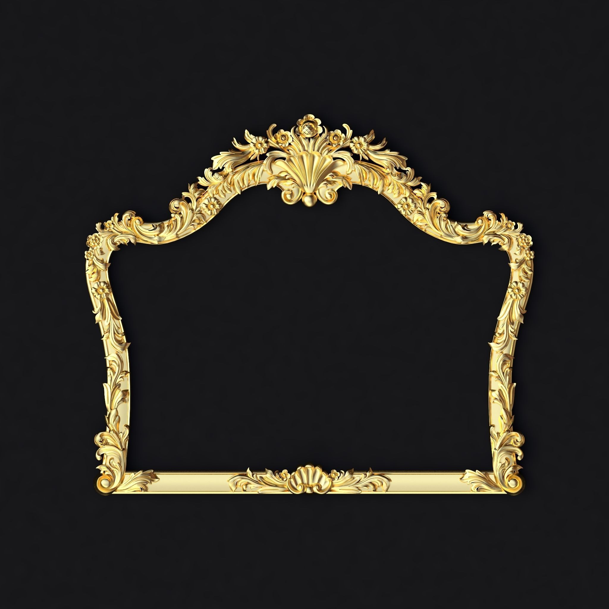  TOILET TABLE WITH MIRROR 3D model_2