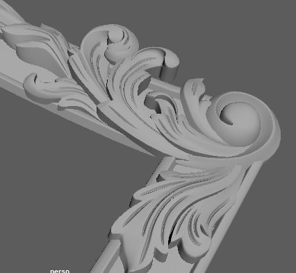  TOILET TABLE WITH MIRROR 3D model_9