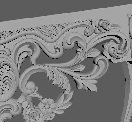  TOILET TABLE WITH MIRROR 3D model_3