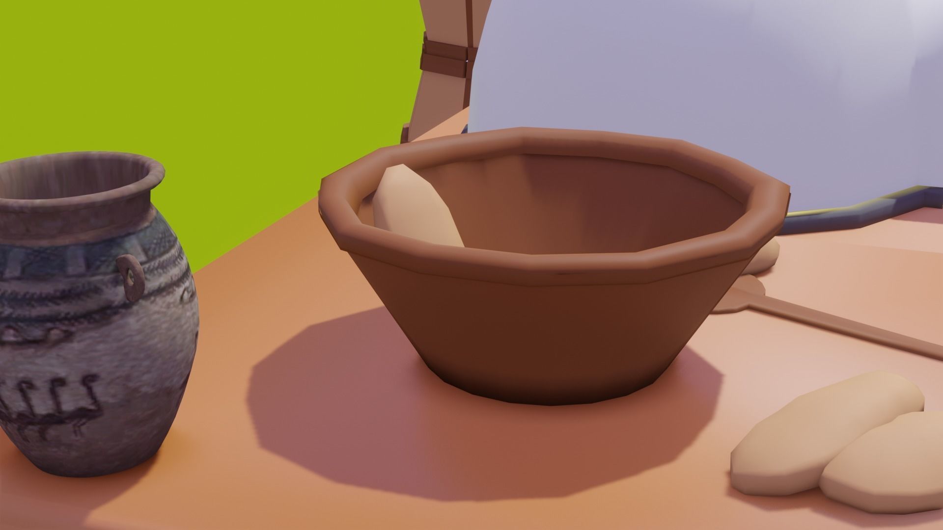 Bread Oven Low-poly 3D model_4