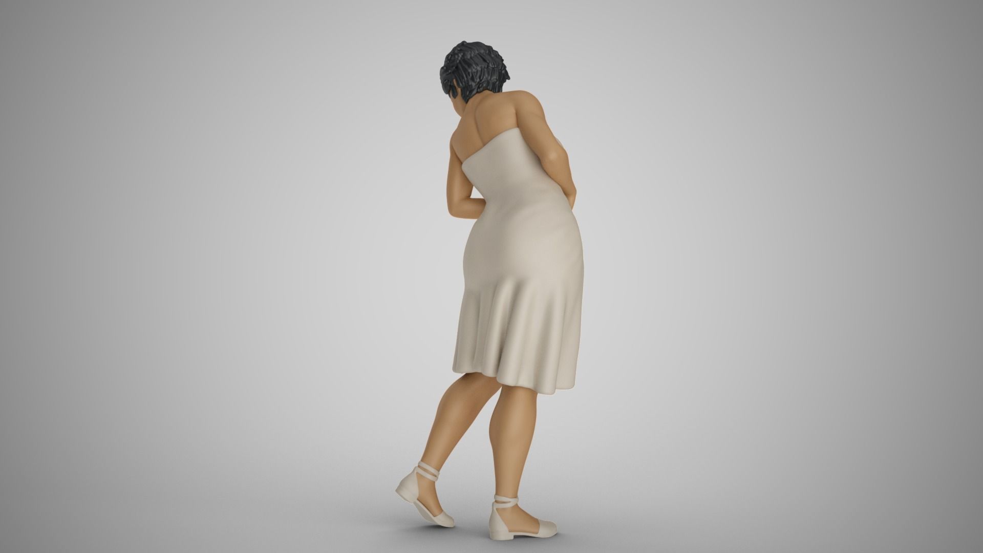 Water Splash Girl 2 3D print model_7