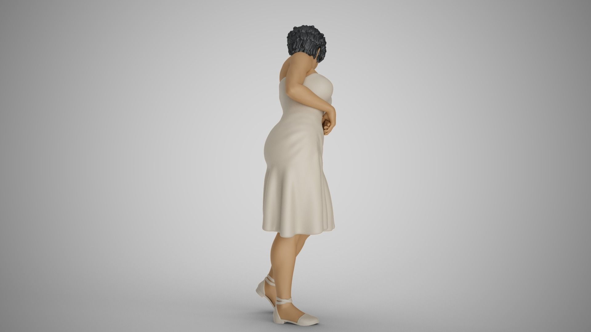 Water Splash Girl 2 3D print model_6