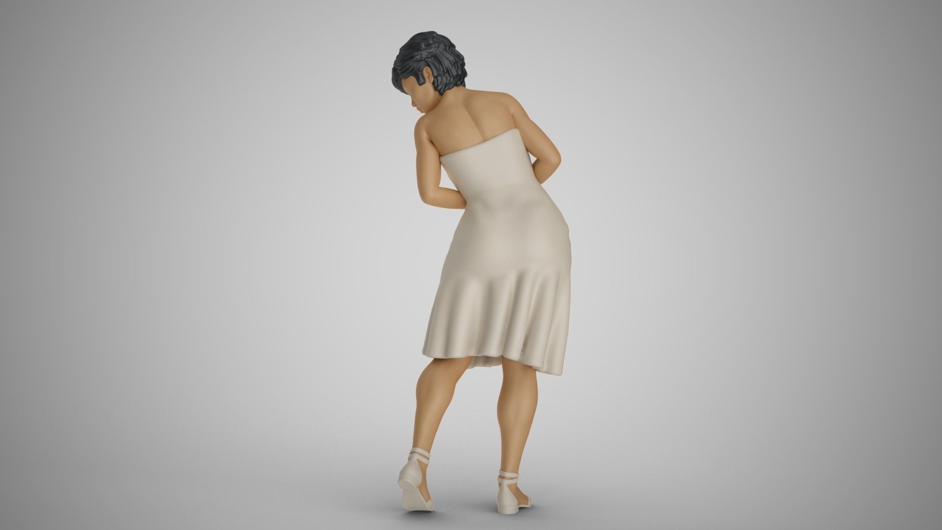 Water Splash Girl 2 3D print model_8