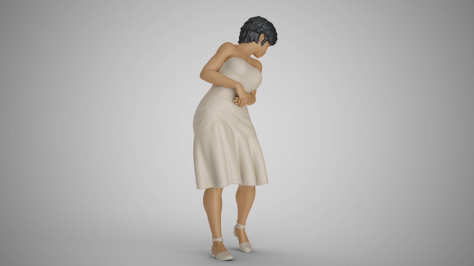 Water Splash Girl 2 3D print model_5