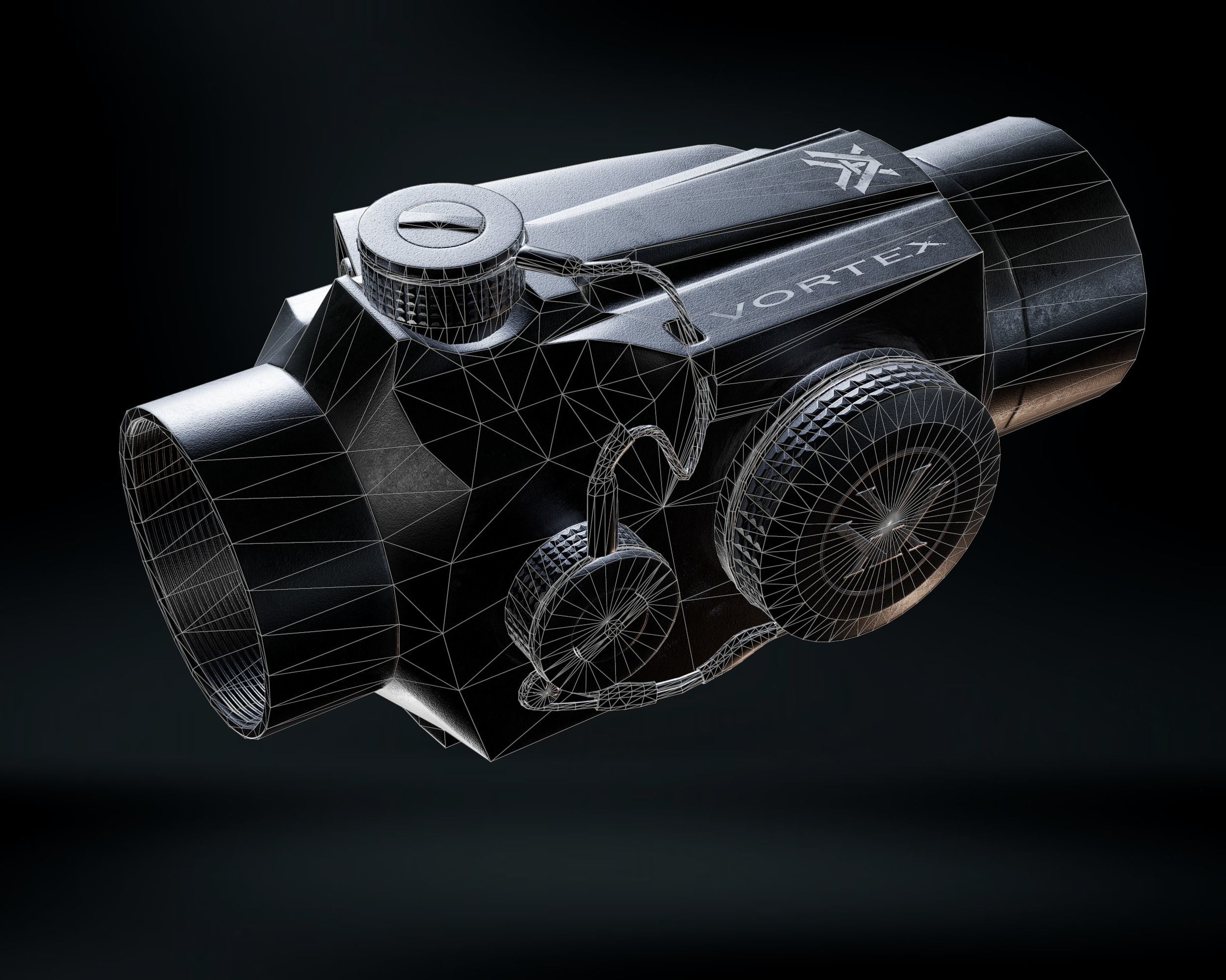 Vortex Sparc 2 Red Dot 2 MOA Low-poly 3D model_6