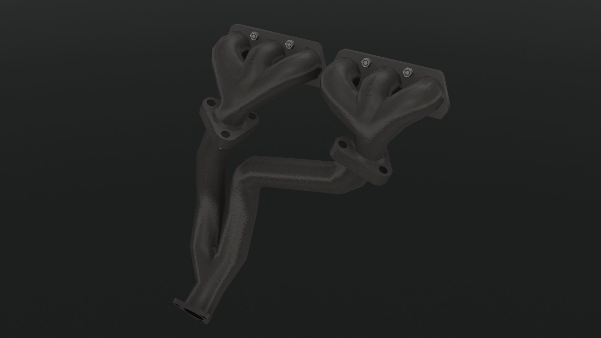 Volkswagen Golf R32 VR6 24v engine Low-poly 3D model_23