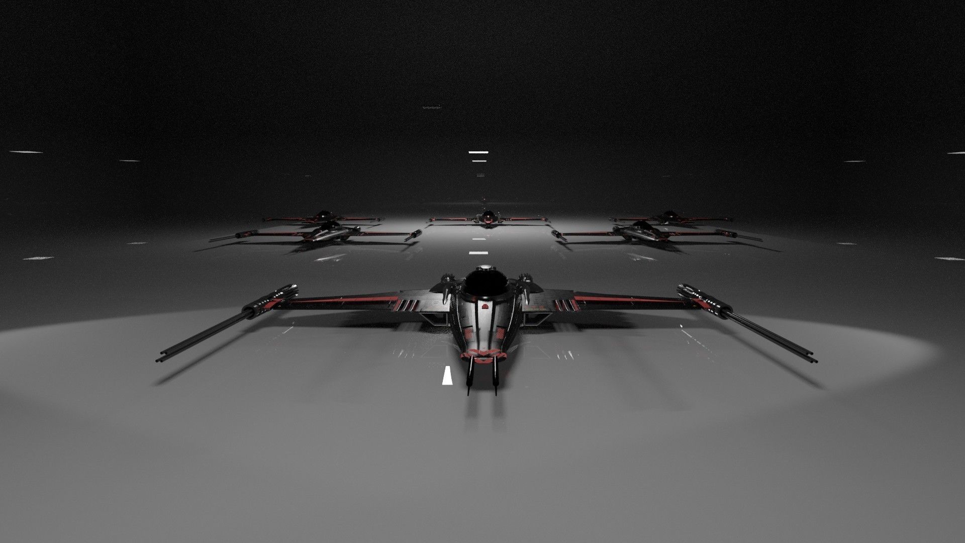 Space Fighter Jet 3D model_4