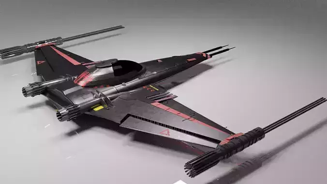 Space Fighter Jet  3D model