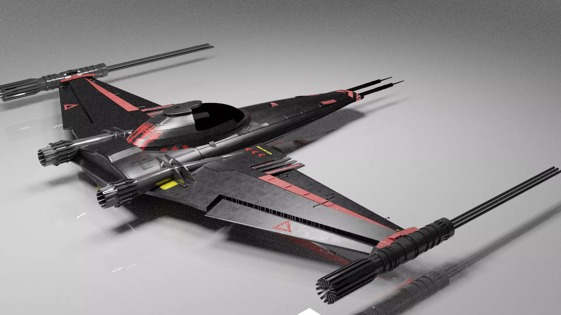 Space Fighter Jet 3D model_0