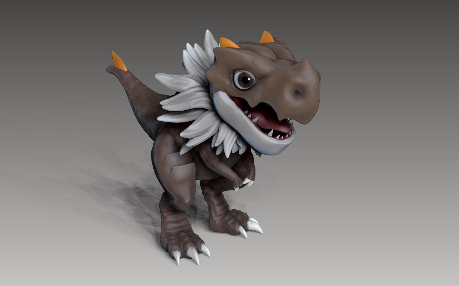 Tyrunt  Baby Blast Dragon Low-poly 3D model_1