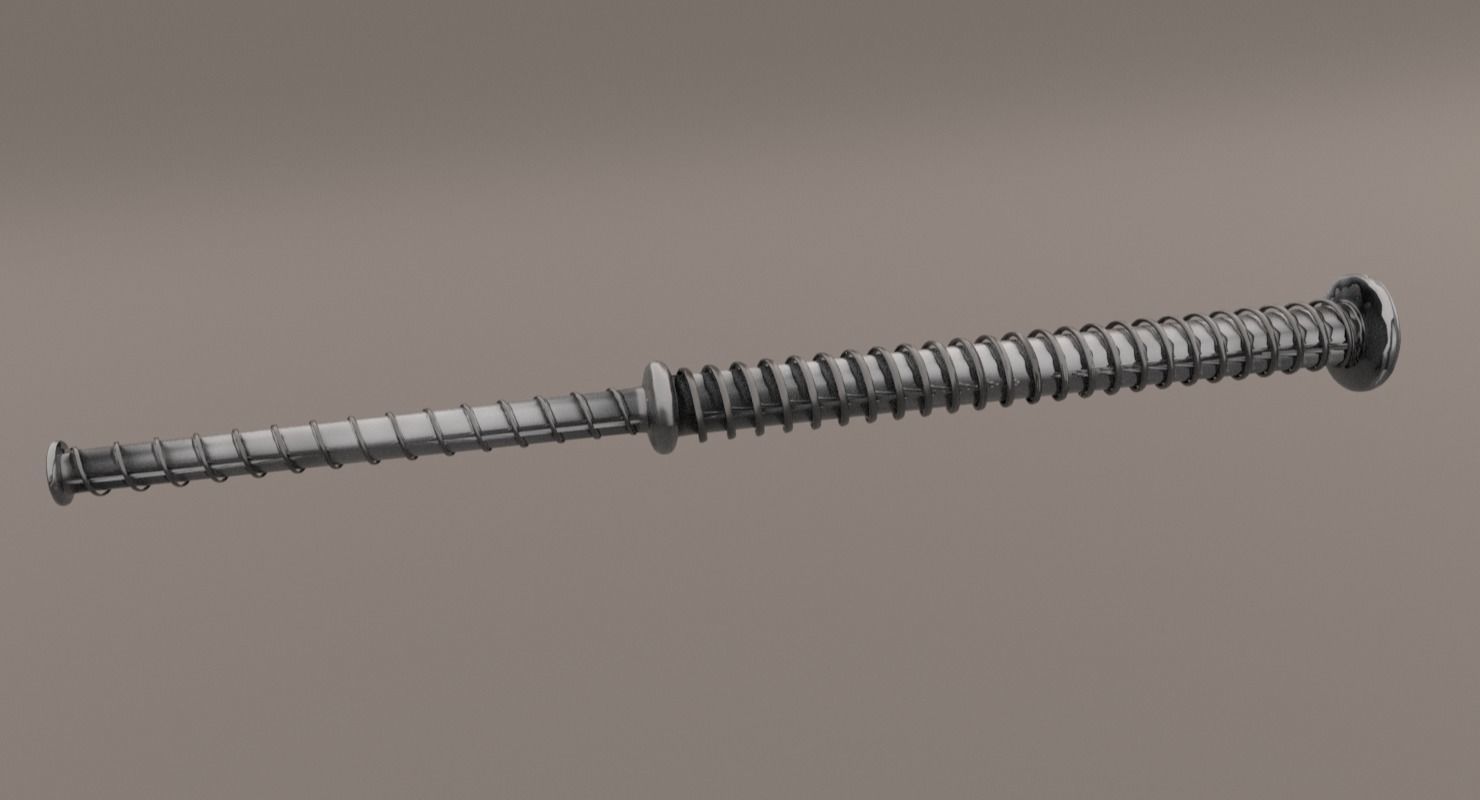 Gun Glock Low Polygon Low-poly 3D model_8