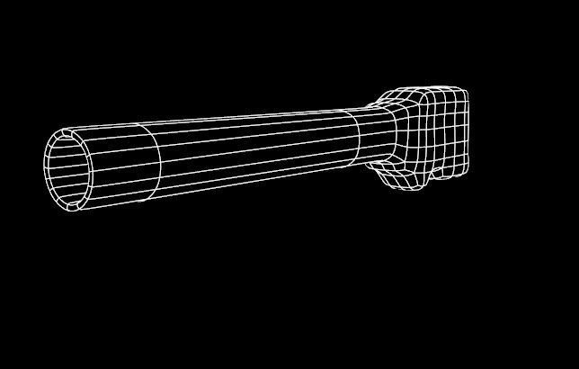 Gun Glock Low Polygon Low-poly 3D model_16